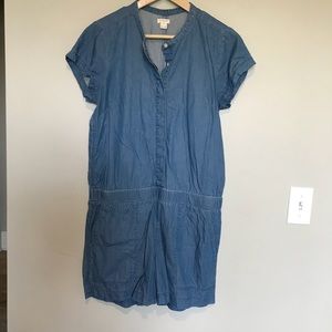 J.Crew chambray romper size 8